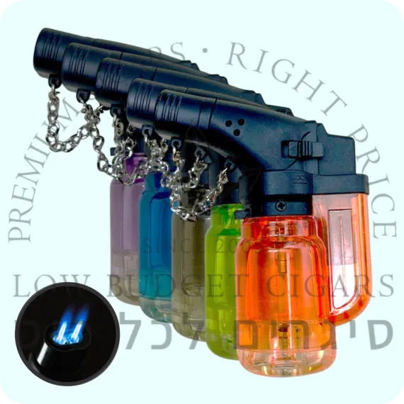 Double Jet Gun Cigar Lighter