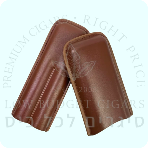 Brown Double Cigar Case